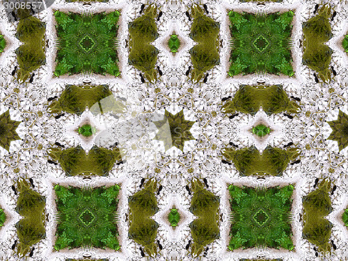 Image of Ethnic pattern. Abstract kaleidoscope  fabric design.