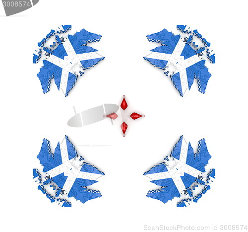 Image of Ethnic pattern. Abstract kaleidoscope  fabric design.