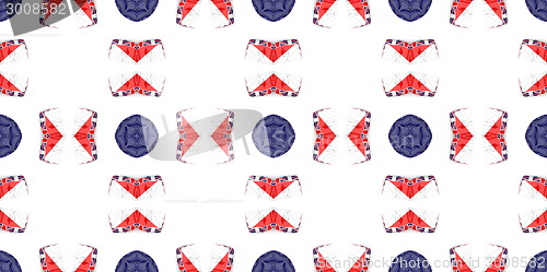 Image of Ethnic pattern. Abstract kaleidoscope  fabric design.