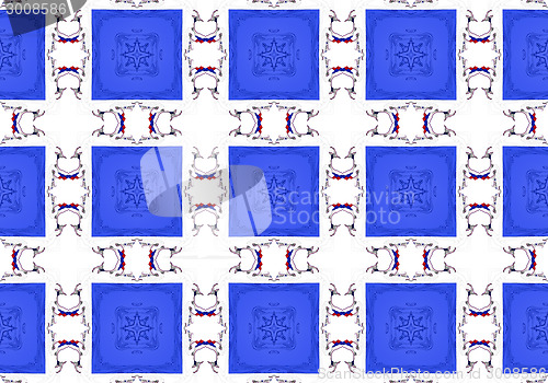Image of Ethnic pattern. Abstract kaleidoscope  fabric design.
