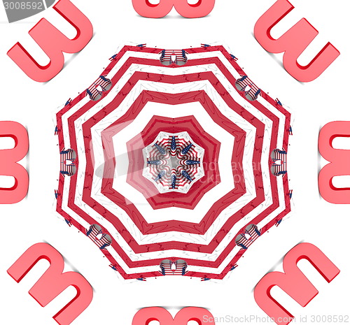 Image of Ethnic pattern. Abstract kaleidoscope  fabric design.