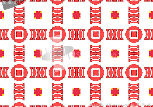 Image of Ethnic pattern. Abstract kaleidoscope  fabric design.