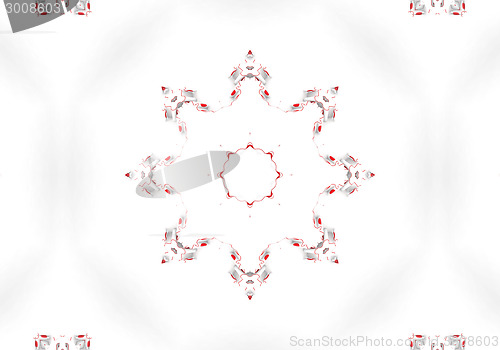 Image of Ethnic pattern. Abstract kaleidoscope  fabric design.