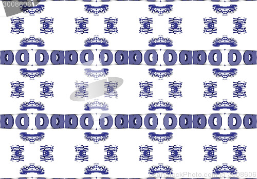 Image of Ethnic pattern. Abstract kaleidoscope  fabric design.