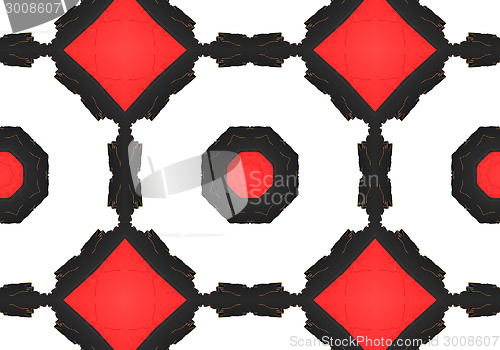 Image of Ethnic pattern. Abstract kaleidoscope  fabric design.