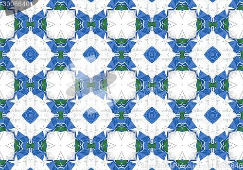 Image of Ethnic pattern. Abstract kaleidoscope  fabric design.