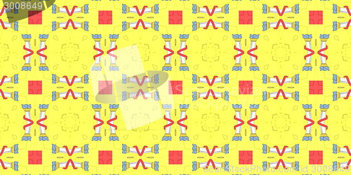 Image of Ethnic pattern. Abstract fabric design.