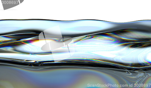 Image of Petrol or gasoline splashes isolated 