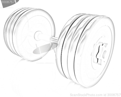 Image of Colorful dumbbell 