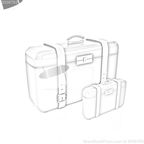 Image of Traveler's suitcases. 