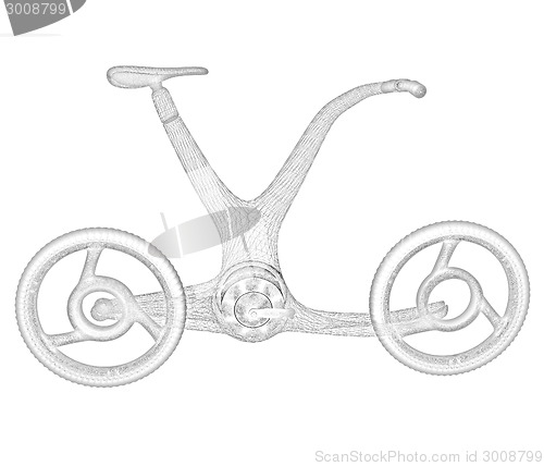 Image of 3d modern bike concept