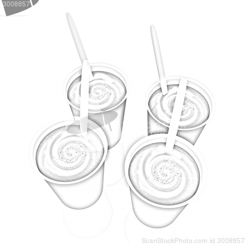 Image of Coffe in fast-food disposable tableware