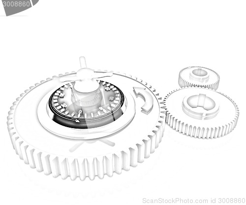 Image of gears with lock