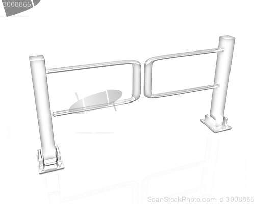 Image of Three-dimensional image of the turnstile