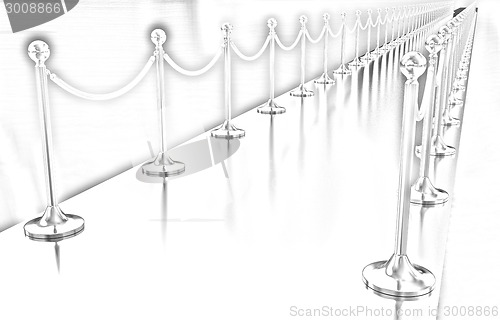 Image of 3d illustration of path to the success 