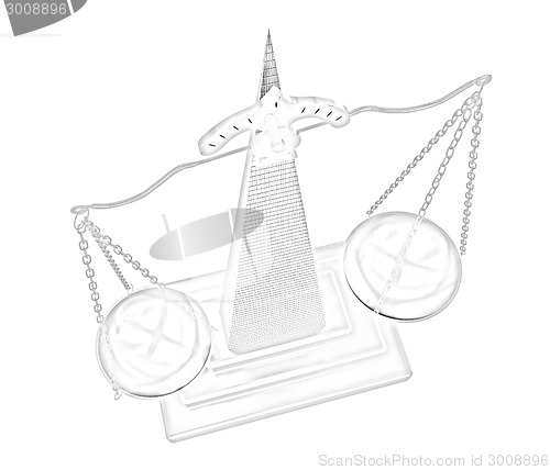 Image of Gold scales of justice