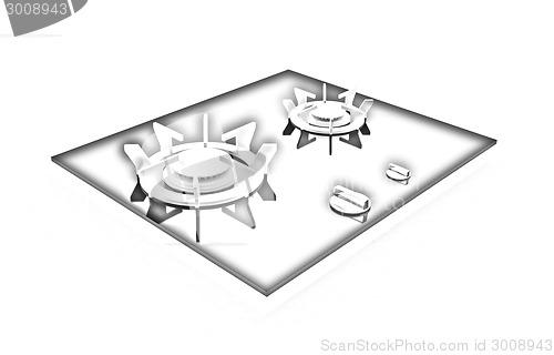 Image of 3d gas-stove