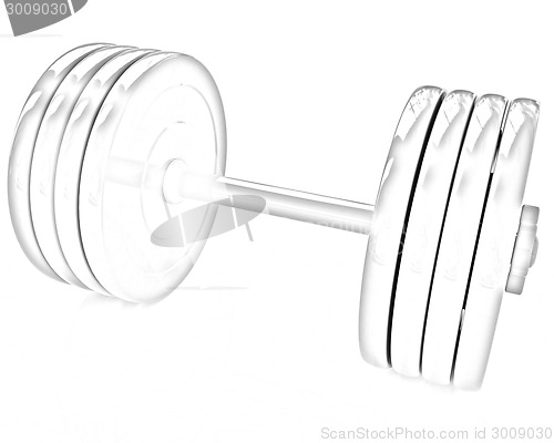 Image of Colorful dumbbell 