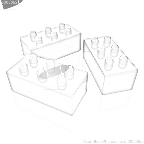 Image of Building blocks on white 