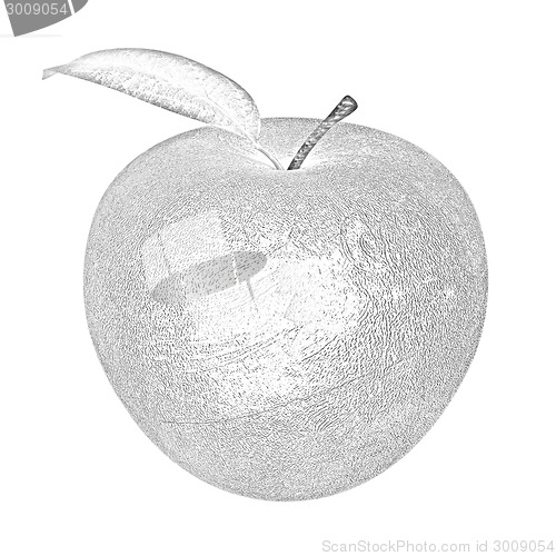 Image of apple made ??of stone