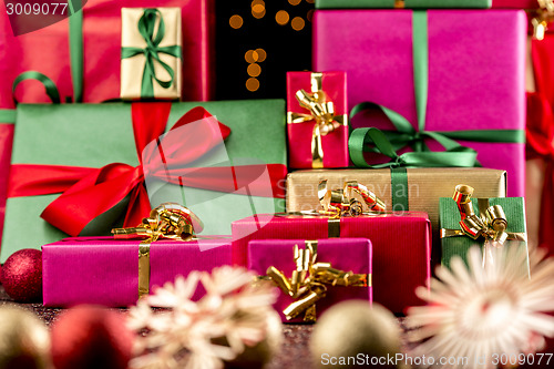 Image of Christmas Presents Prepared for Handing Out