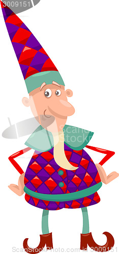 Image of fantasy christmas elf cartoon