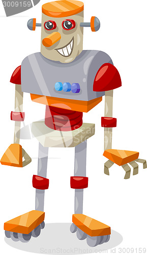 Image of fantasy robot cartoon illustration