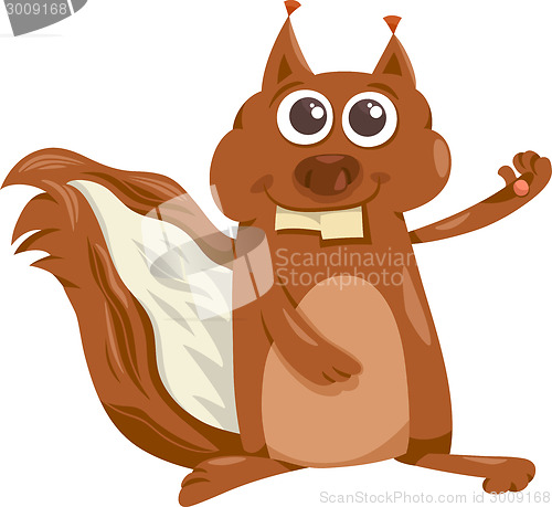 Image of squirrel animal cartoon illustration