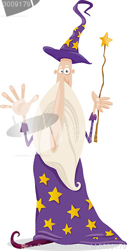 Image of wizard fantasy cartoon illustration