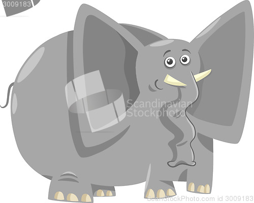 Image of funny elephants cartoon illustration
