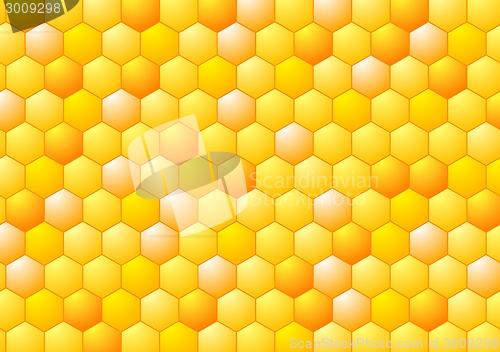 Image of Abstract honeycombs illustration. Tech geometric design