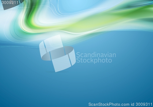 Image of Bright abstract wavy vector background