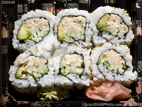 Image of A Plate of Tuna Sushi