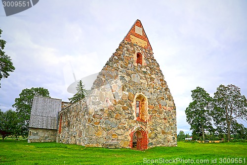 Image of Ruin of Palkane Old Stone Church, Finland 