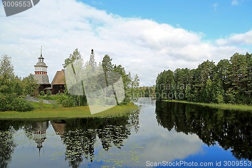 Image of Landscape with the Old Church of Petajavesi, Finland