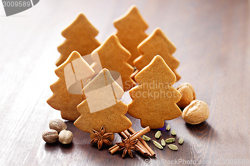 Image of christmas gingerbread cookies