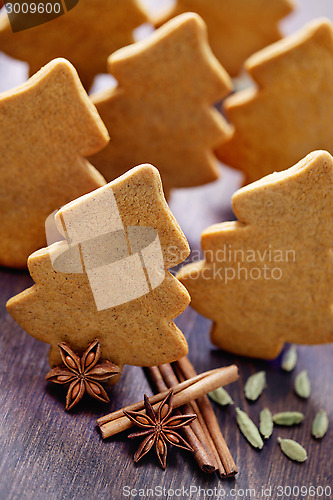 Image of christmas gingerbread cookies