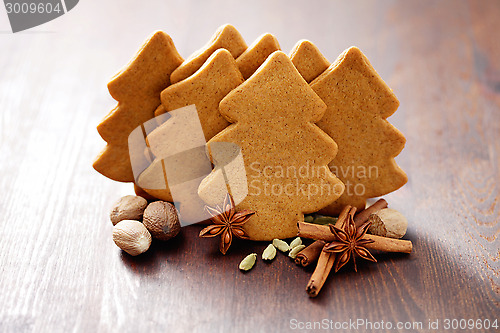 Image of christmas gingerbread cookies