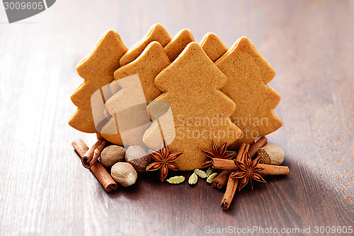 Image of christmas gingerbread cookies