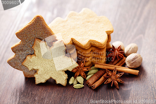 Image of christmas gingerbread cookies