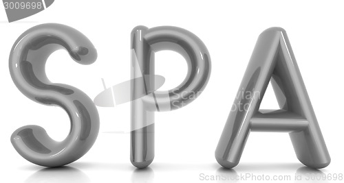 Image of "Spa" 3d text