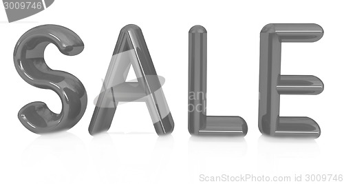 Image of 3d illustration of text 'sale' 
