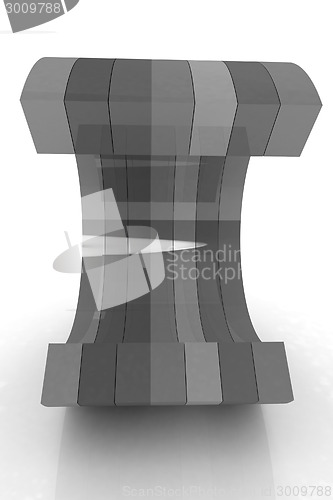 Image of 3d colorful abstract shape