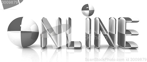 Image of On-line 3d text