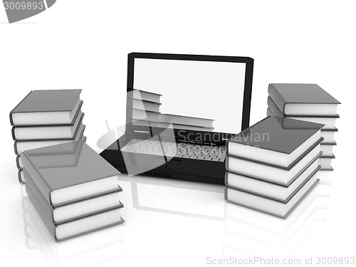 Image of Colorful books and earth 