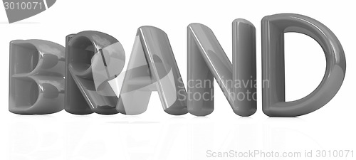 Image of "brand" 3d colorful text