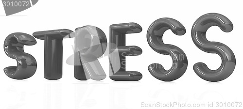 Image of stress 3d text