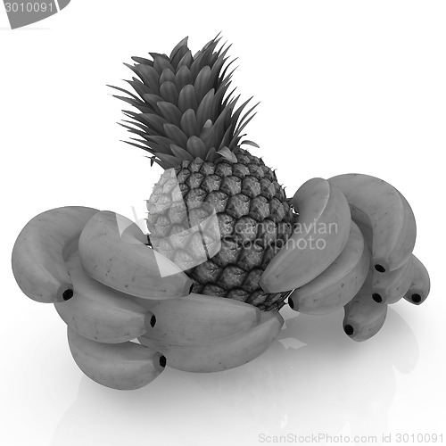 Image of pineapple and bananas