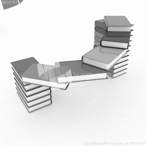 Image of colorful real books