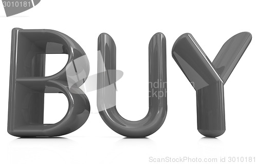 Image of 3d text "BUY"